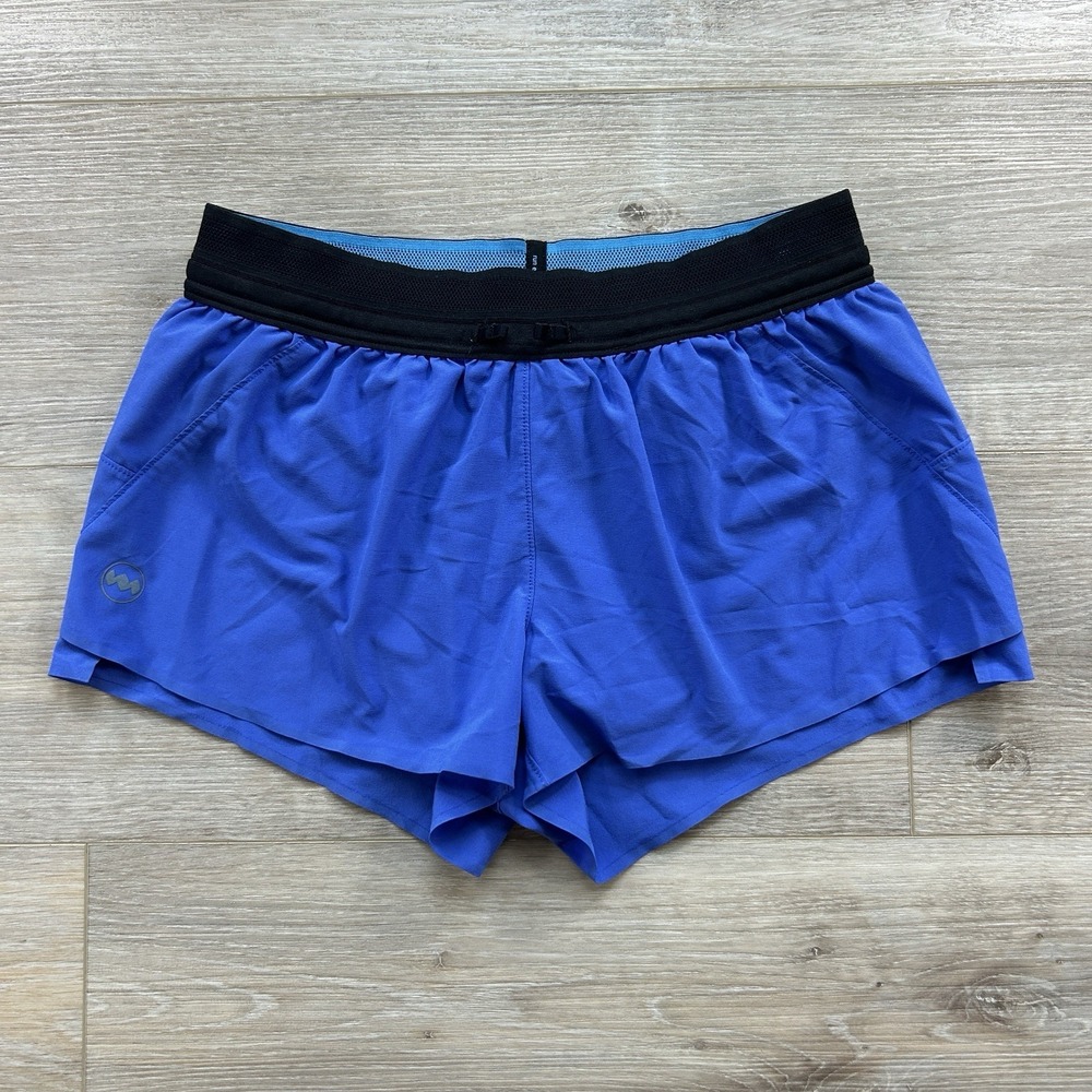 Janji AFO Women's XS Running Shorts Blue Purple 3 Inch Inseam Pockets